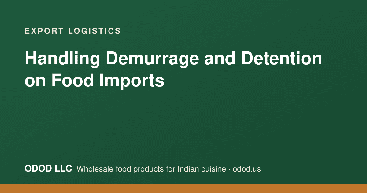 Shipping containers at a port terminal with a bulk food cargo document checklist overlay