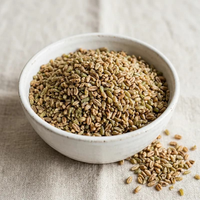 Farik, Fareek, Green Roasted Wheat) (illustrative image)