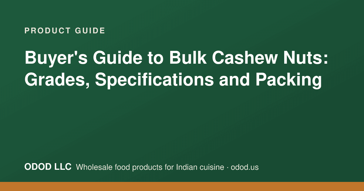 Bulk cashew kernels in whole, split and piece grades arranged for specification comparison