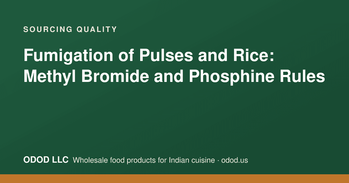 Bulk bags of pulses and rice with fumigation and phytosanitary certificate documents on a warehouse desk