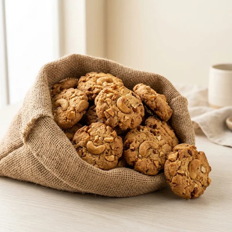 Cashew Biscuits / Kaju Biscuits / Kaju Cookies (illustrative image)