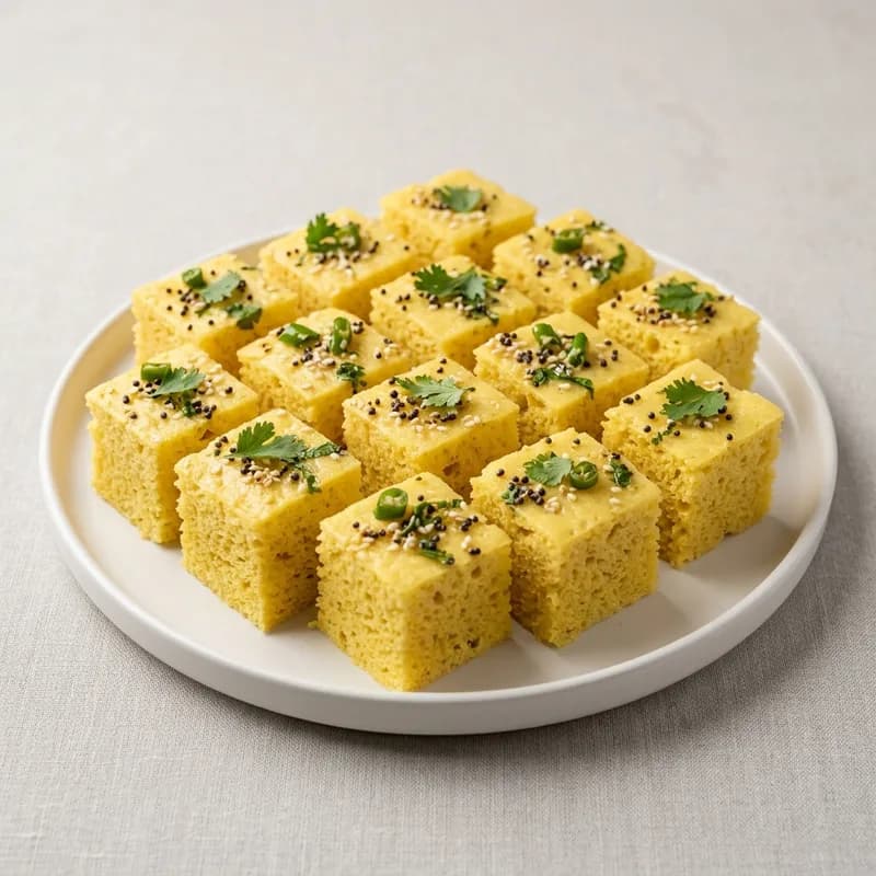 Dhokla / Khaman Dhokla / White Dhokla (illustrative image)