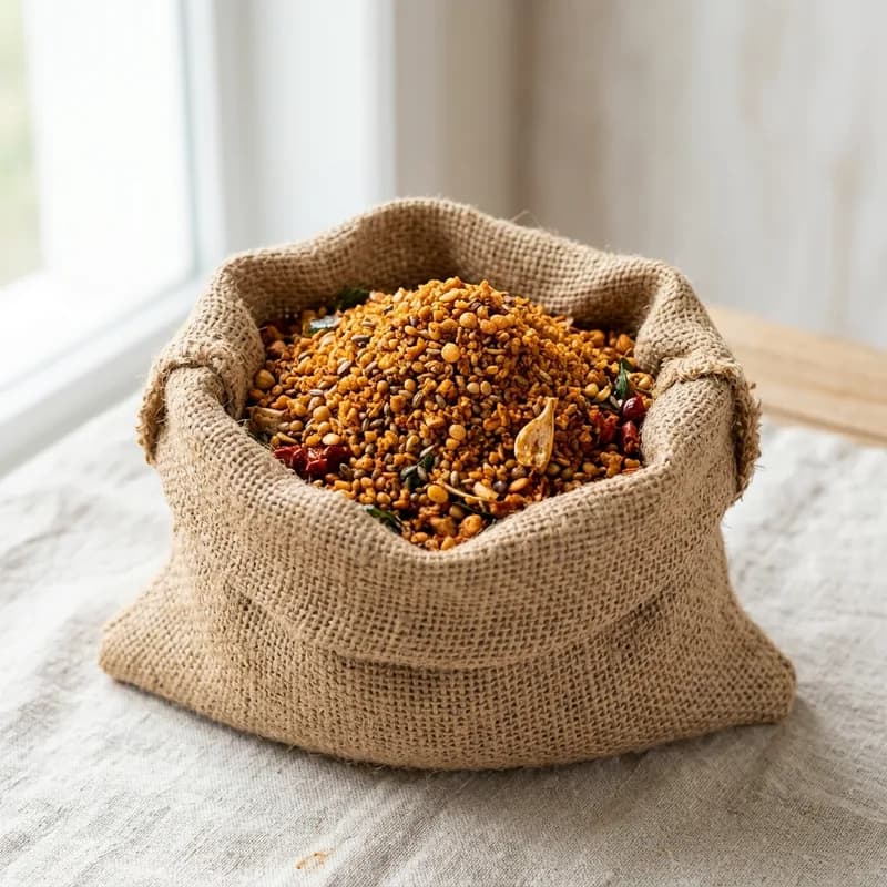 Dry Garlic Podi / Garlic Powder / Spicy Garlic Masala Powder (illustrative image)