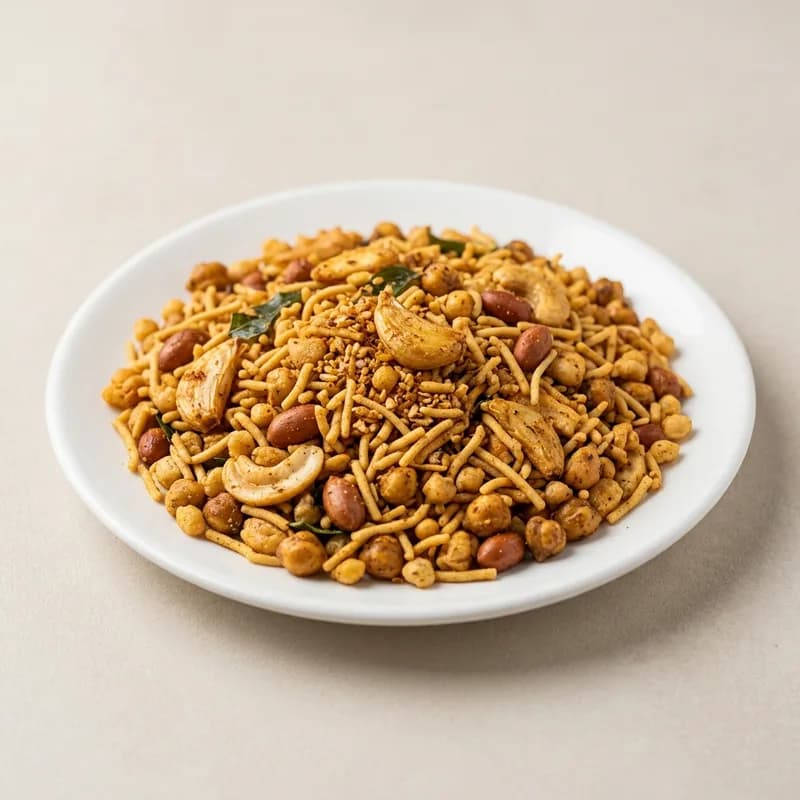Garlic Mix / Lasan Chevdo / Garlic Chivda (illustrative image)