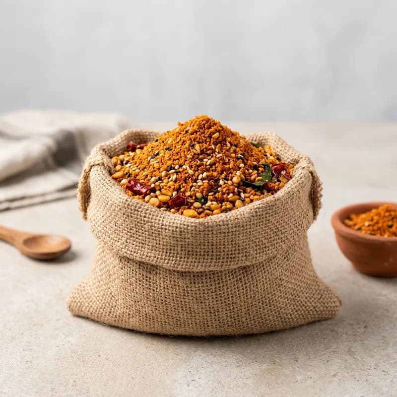 Idli Podi / Milagai Podi / Spicy Idli Powder / South Indian Chutney Powder (illustrative image)