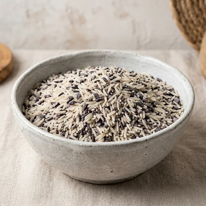 Black Salt Rice / Kala Namak Rice/ Buddha Rice (illustrative image)