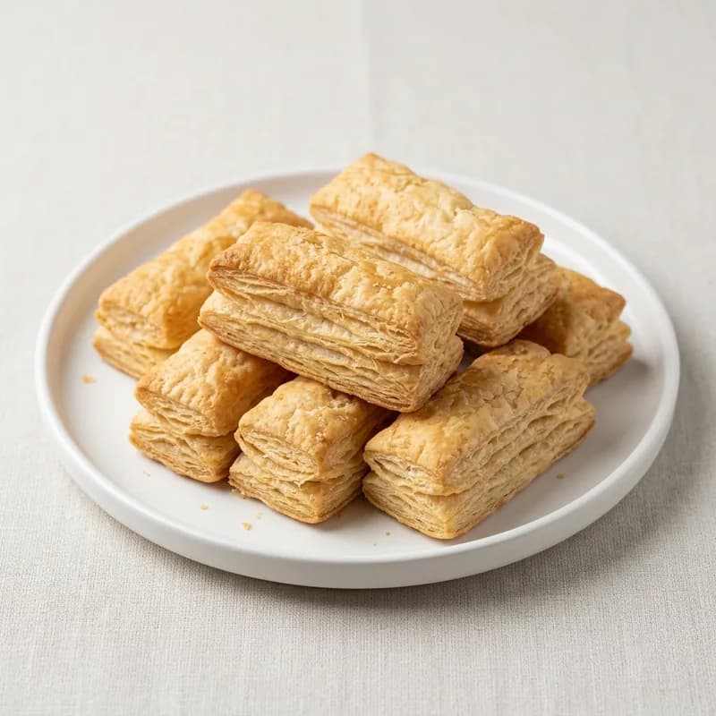 Khari / Puff Pastry Biscuit (illustrative image)