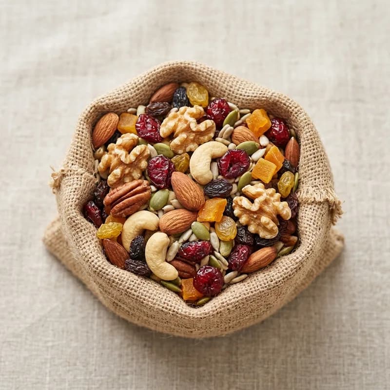 Mixed Dry Fruits & Nuts (Trail Mix) (illustrative image)