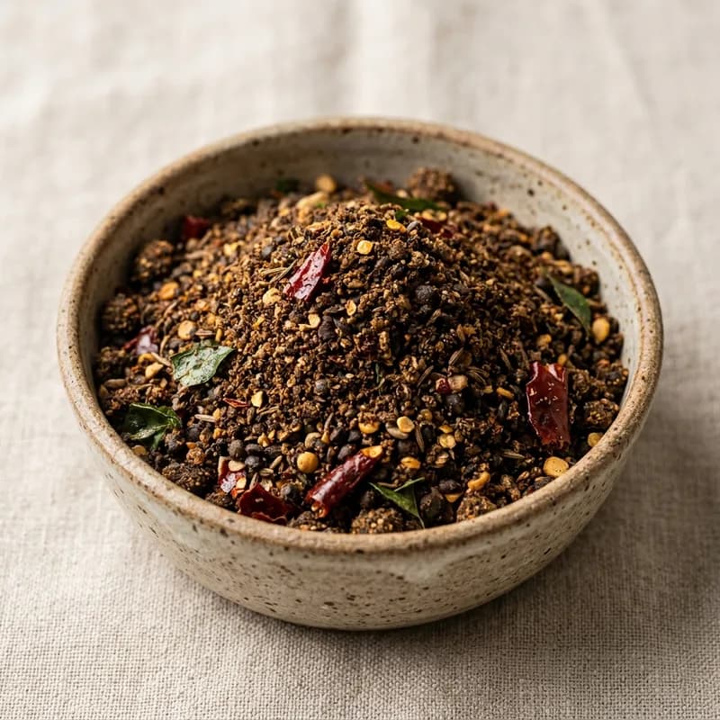 Nalla Karam / Black Chili Powder And Spices Mixed Recipe (illustrative image)