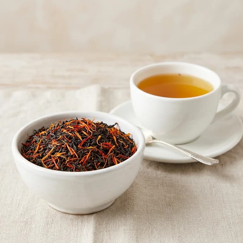 Saffron Tea / Kesar Chai (illustrative image)