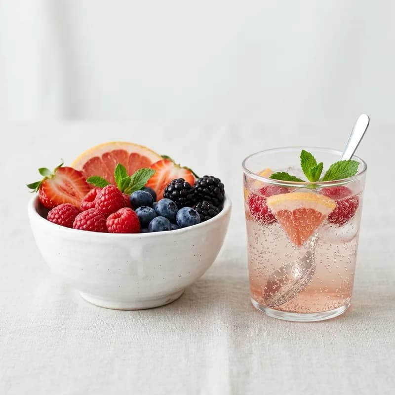 Sparkling Fruit Drink (illustrative image)